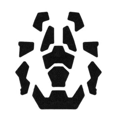 Leguon Klettverschluss-Set für Helm Patch, schwarz