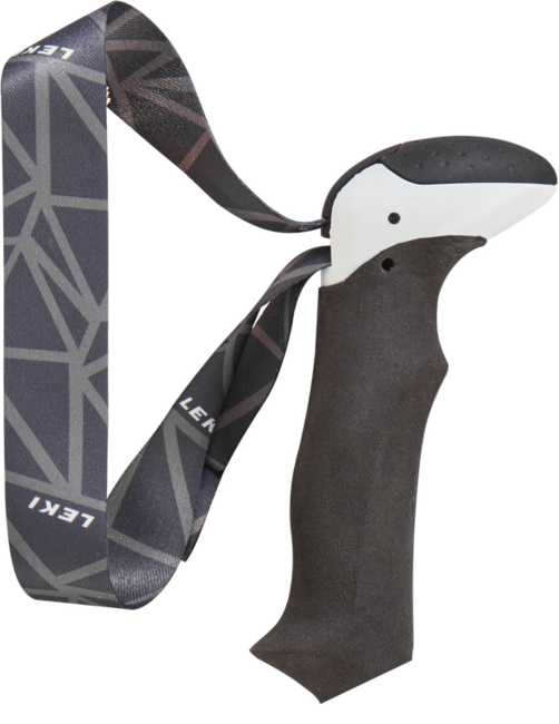 LEKI Aergon Foam Skin Strap, weiß-graubraun, 16 mm