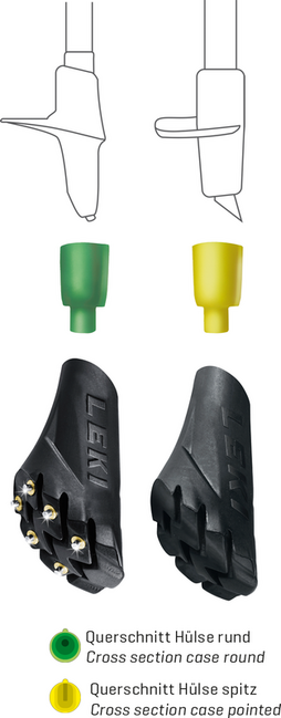 LEKI Ersatzteil Silent Spike Pad Walking Multi System, schwarz
