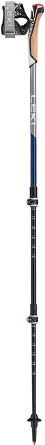 LEKI Traveller Carbon Nordic Walking Stöcke, mitternachtsblau dunkelmetallic-hellanthrazit-weiß, 90 - 130 cm