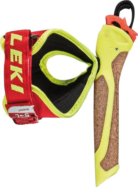 LEKI Nordic Shart FRT4 Griffe 16,5 mm M-L-XL, neongelb/braun