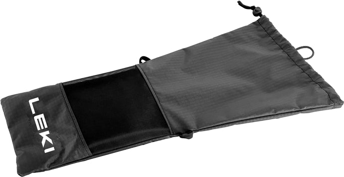LEKI Große faltbare stocktasche, schwarz-weiß, 45 cm