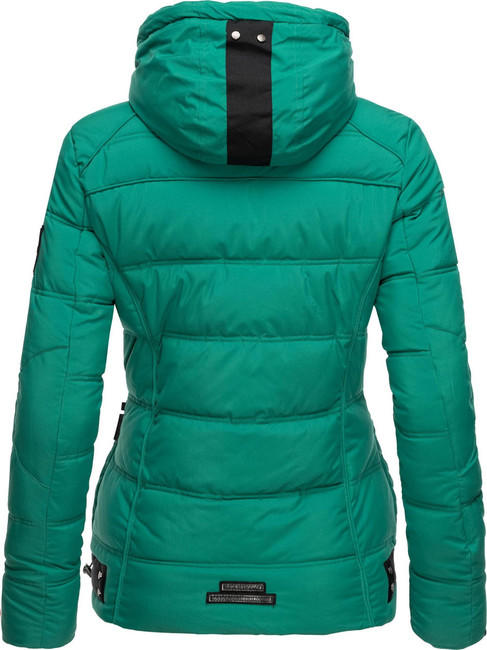 Marikoo Liebeswolke damen-Winterjacke mit Kapuze, turquoise