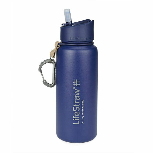 Lifestraw Go Edelstahl-Filterflasche 700ml blau