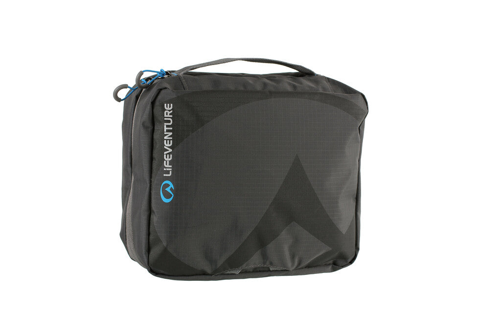Lifeventure tasche Nylon-Wäschetasche mit zwei Fächern und mehreren taschen 22 x 18 x 8 cm grau