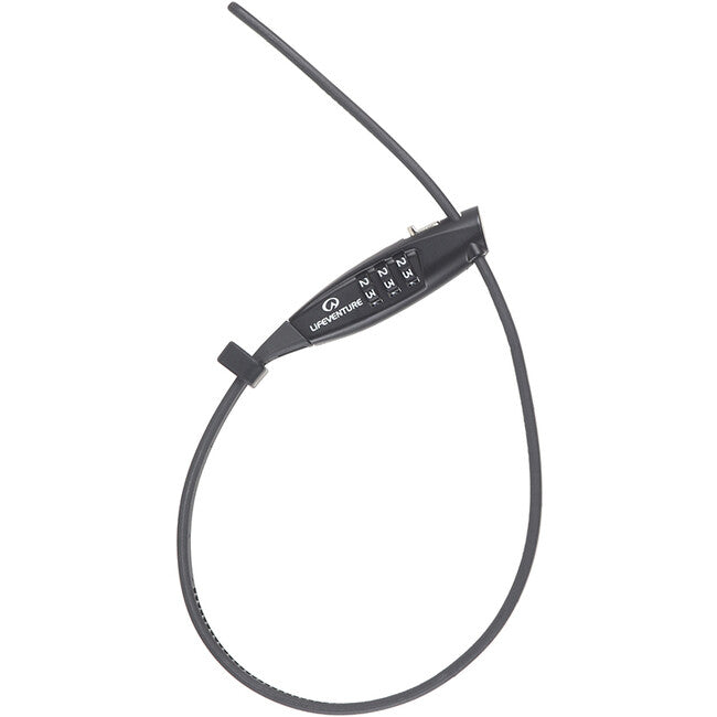 Lifeventure Sicherheitsschloss mit Zahlenkombination und Stahlseil 40 cm