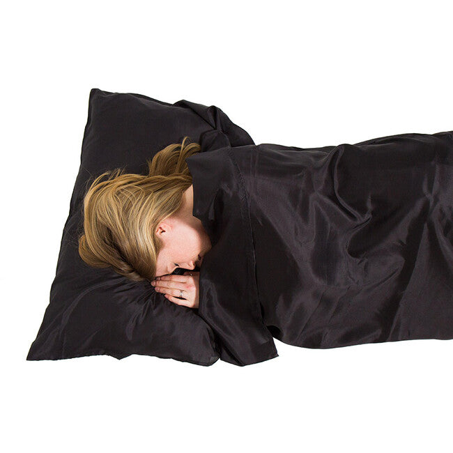Lifeventure Silk Ultimate Schlafsack Liner Mummy, Schwarz