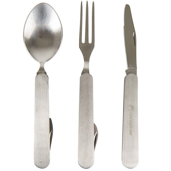 Lifeventure Folding Besteck Messer Gabel Löffel Set - Folding