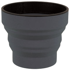 Lifeventure Ellipse Flexi Mug Ανεδιπλούμενο Σιλικόνικο Κύπελλο 350 ml, Γραφίτης