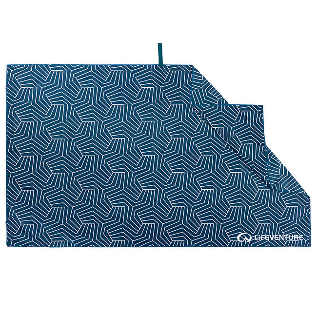 Lifeventure Bedrucktes SoftFibre Trek Handtuch Riese, navy blau