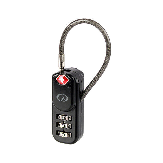 Lifeventure Vorhängeschloss mit TSA Zipper Lock Kabel