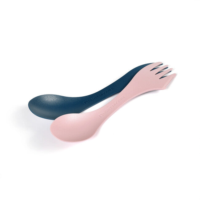 Light My Fire Spork Multifunktionslöffel original 2 Stück, blau/rosa