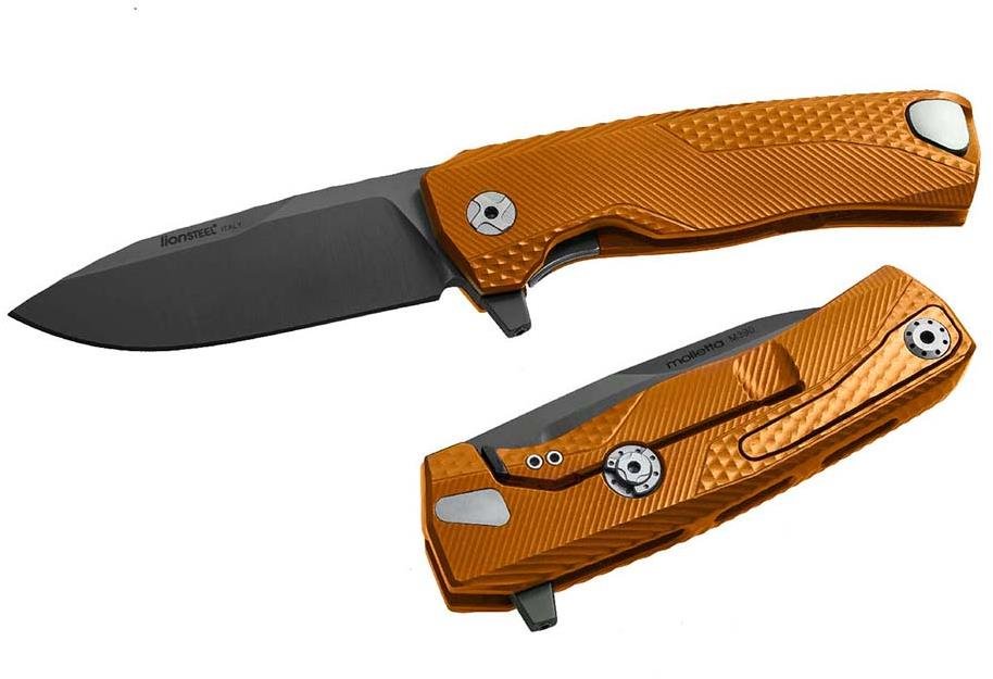 Lionsteel ROK A OB Luxustaschenmesser mit massivem Aluminiumgriff