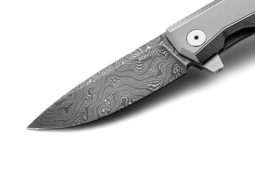 Lionsteel MYTO MT01D GY Luxustaschenmesser mit massivem Titan-Griff