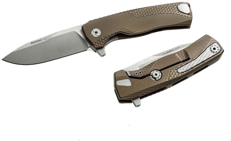 Lionsteel ROK Luxustaschenmesser mit massivem Titan-Griff B