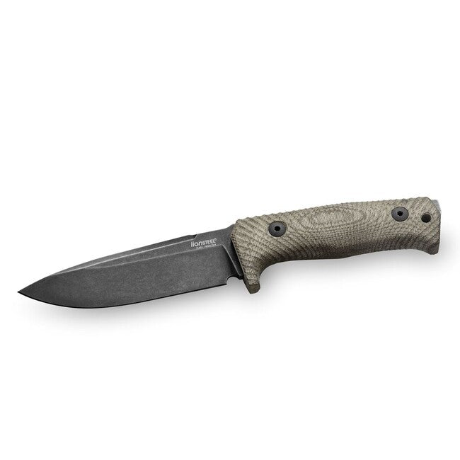 Lionsteel Medium langen Dolch mit grüner Leinwand Griff micarta T5B CVG