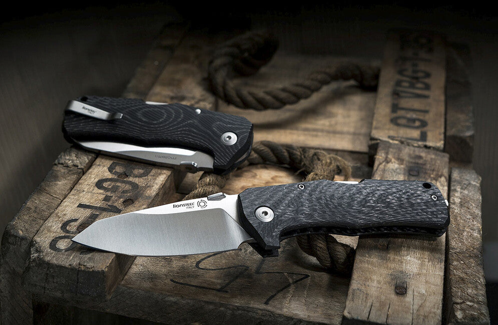 Lionsteel Slepner TM1 CS Sehr robustes taschenmesser mit stahlklinge