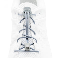 Lock Laces vezalke do čevljev, siva trdna