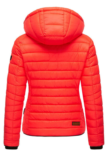 Navahoo Lulana damen Übergangsjacke mit Kapuze, neon coral