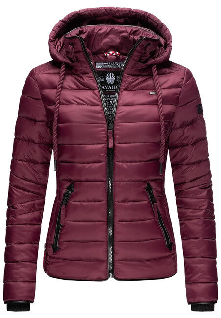 Navahoo Lulana damen Übergangsjacke mit Kapuze, weinrot