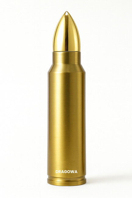 DRAGOWA TACTICAL Bullet Thermoskanne 1000ml, gold