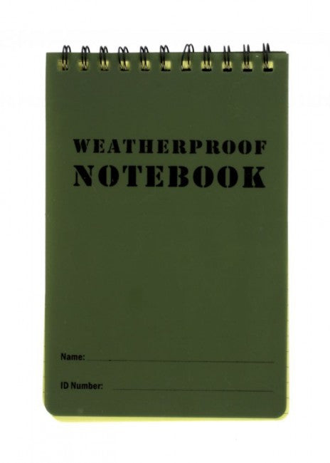WARAGOD wasserdichtes Notizbuch 12 x 7,8 cm, grün