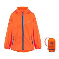 Mac in a Sac Origin 2 Kids kids' waterproof jacket, orange