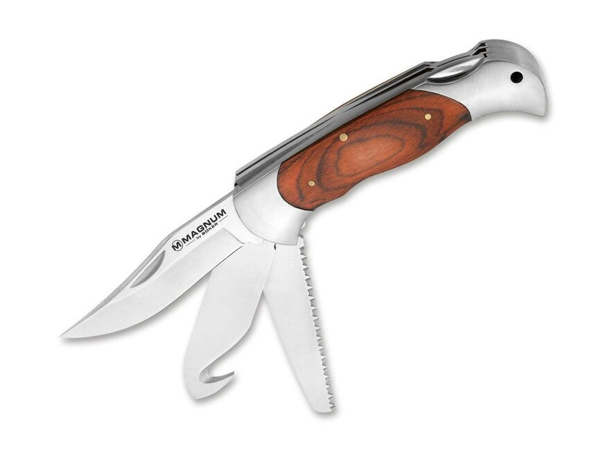 BÖKER Magnum Classic Hunter jagd-multifunktionsmesser 3 klingen, 9 cm, holz