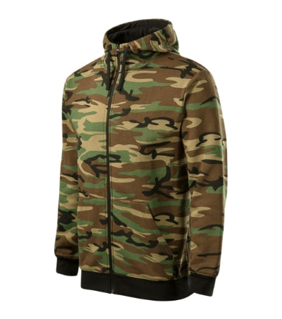 Malfini Camo Zipper Sweatjacke 300 g/m², camouflage brown