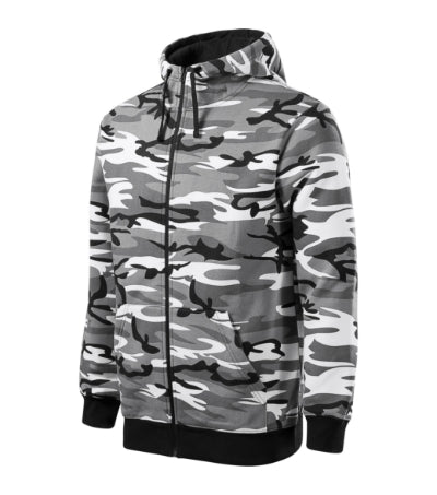 Malfini Camo Zipper Sweatjacke 300 g/m², camouflage gray