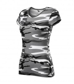 Malfini Camouflage damen-T-shirt, grau, 150g/m2