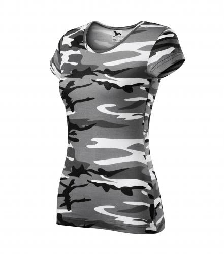 Malfini Camouflage damen-T-shirt, grau, 150g/m2