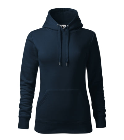 Malfini Cape damen-Kapuzenpullover, dunkelblau