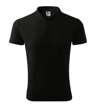 Malfini Pique Polo herren-Poloshirt, schwarz
