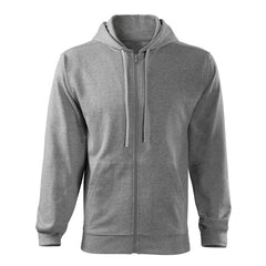 Malfini Trendy Zipper herren-Sweatshirt 300g/m2, grau