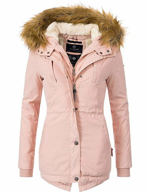 Marikoo Akira damen-Winterjacke mit Kapuze, rosa