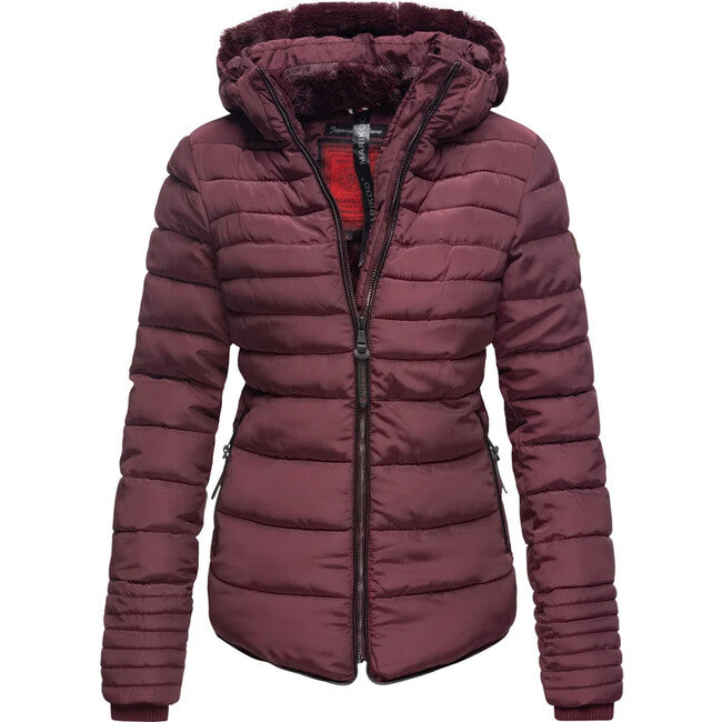 Marikoo Amber damen-Winterjacke mit Kapuze, wine