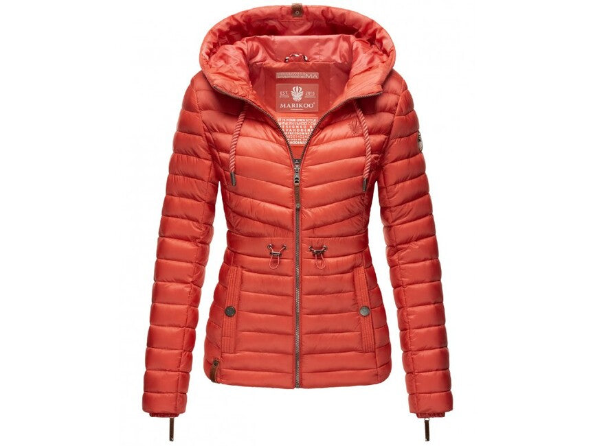 Marikoo ANIYAA damen-Übergangsjacke mit Kapuze, coral