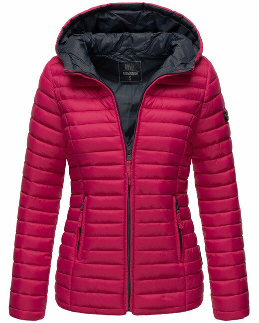 Marikoo ASRAA damen-übergangsjacke mit kapuze, fuchsia