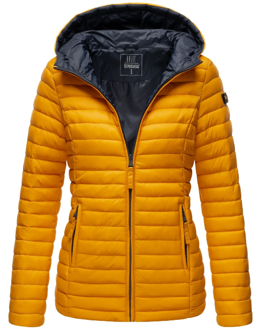 Marikoo ASRAA damen-Übergangsjacke mit Kapuze, gelb