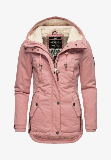 Marikoo BIKOO damen-Winterjacke mit Kapuze, powder rose