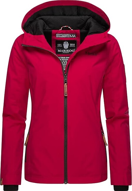 Marikoo Brombeere damen-Übergangsjacke mit Kapuze, Fuchsia