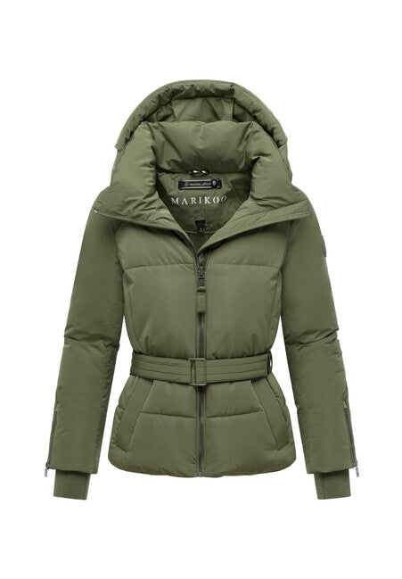 Marikoo Aleyna16 damen Winterjacke mit Kapuze, olive leaf