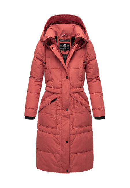 Marikoo Ayumii damen winterjacke mit kapuze, rouge