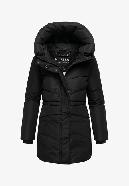Marikoo Delilah16 damen Winterjacke mit Kapuze, schwarz