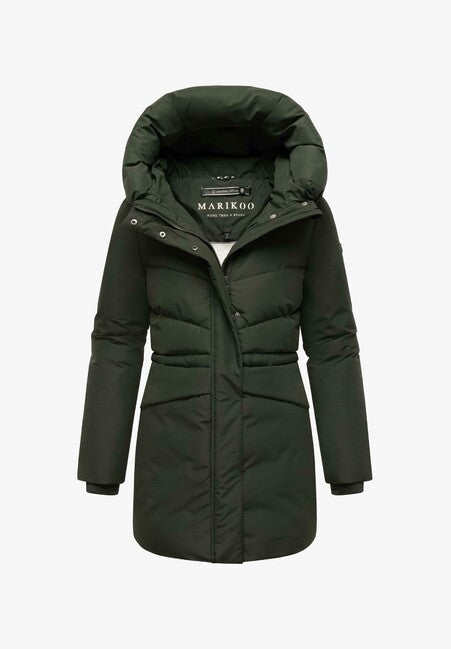 Marikoo Delilah16 damen Winterjacke mit Kapuze, dunkeloliv