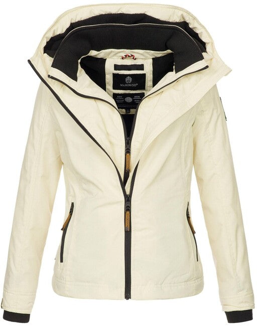 Marikoo ERDBEERE damen übergangsjacke mit kapuze, beige