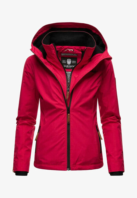 Marikoo ERDBEERE damen-Übergangsjacke mit Kapuze, fuchsia