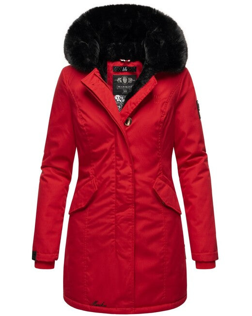 Marikoo KARAMBAA damen-winterjacke, rot