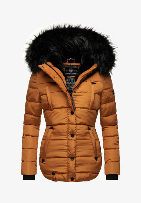 Marikoo LOTUSBLUTE damen-winterjacke, rusty cinnamon